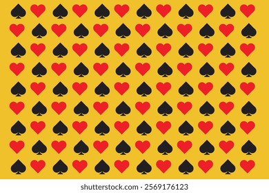 Poker playing card pattern simple 