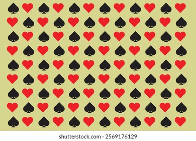 Poker playing card pattern simple 