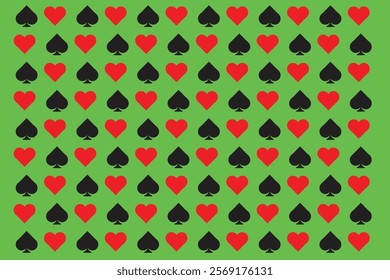 Poker playing card pattern simple 