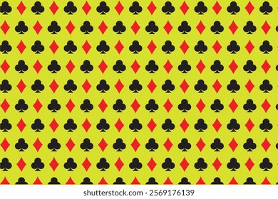 Poker playing card pattern simple 