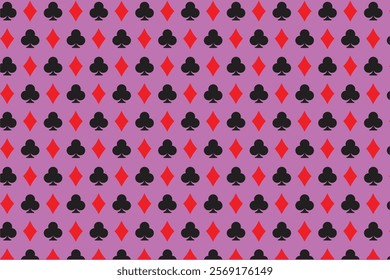 Poker playing card pattern simple 