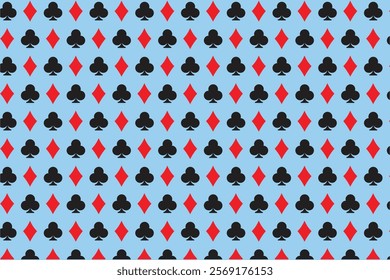 Poker playing card pattern simple 