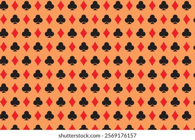 Poker playing card pattern simple 