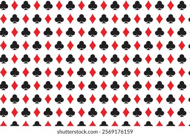 Poker playing card pattern simple 