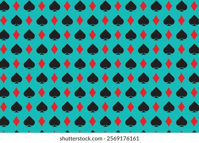 Poker playing card pattern simple 