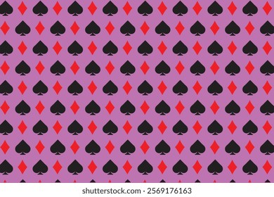 Poker playing card pattern simple 