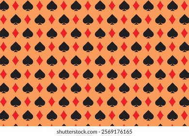 Poker playing card pattern simple 