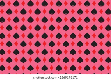 Poker playing card pattern simple 