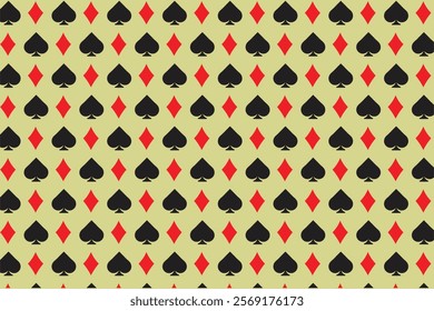 Poker playing card pattern simple 