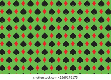 Poker playing card pattern simple 