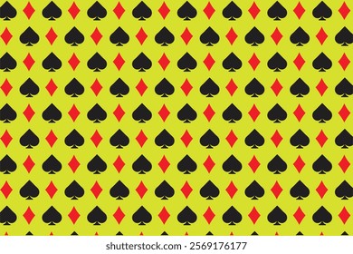 Poker playing card pattern simple 