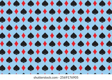 Poker playing card pattern simple 