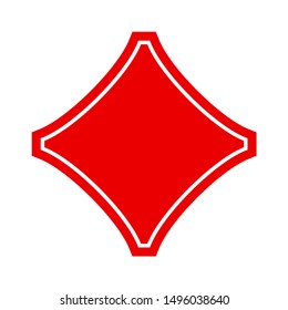5,699 Red Diamond Outline Images, Stock Photos &amp; Vectors | Shutterstock