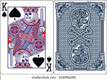 poker, playing card,king  of spades