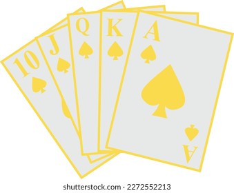 Poker Playing Cards Design Layout Idea (Editable file) - Vector Illustration