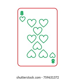 poker playing heart card casino gambling icon