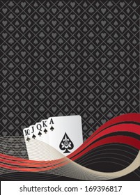 Poker royal flush background