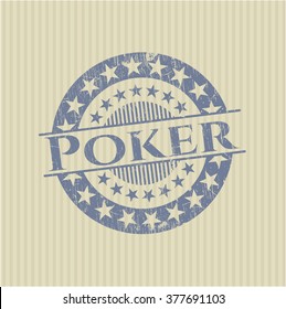 Poker rubber grunge seal