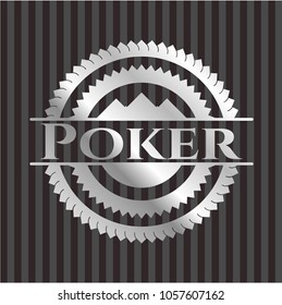 Poker silver emblem