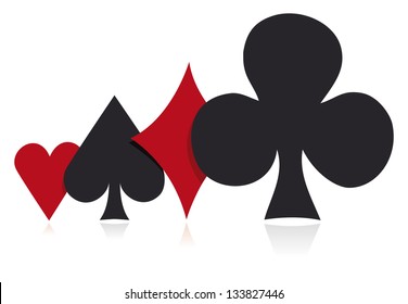 Poker suits in perspective
