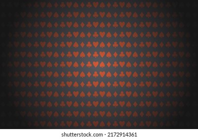 Poker Table Background. Casino Blackjack Table Card Vector Pattern.