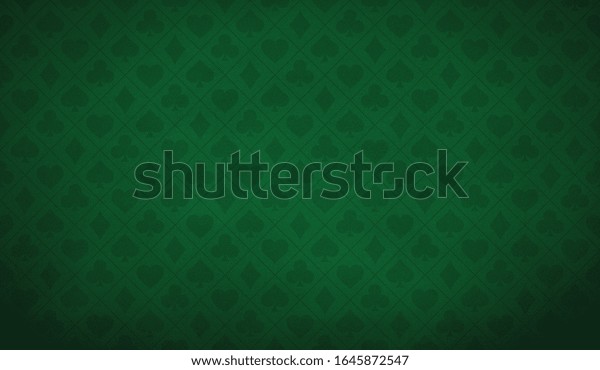 Poker table background in green color.\
Vector illustration.