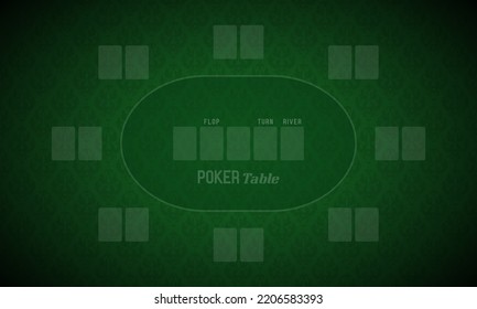 Poker Table Green Cloth Poker Room Stock Vector (Royalty Free ...