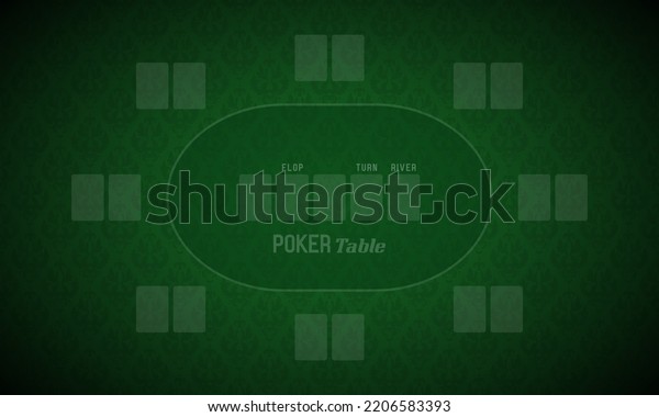 Poker Table Green Cloth Poker Room Stock Vector (Royalty Free ...