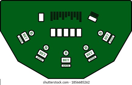 Poker Table Icon. Editable Outline With Color Fill Design. Vector Illustration.