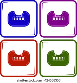 Poker table simple vector icon