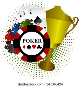 Poker Tournaments Trophy