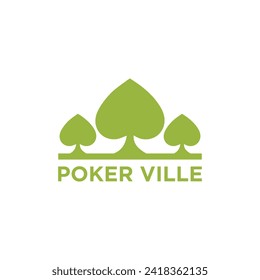 Poker Ville Logo Templates logos Simple