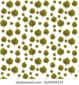 Pola Daun Dengan Warna Yang Manis