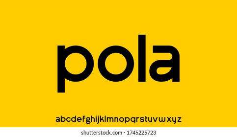 pola, the modern geometric circular font 