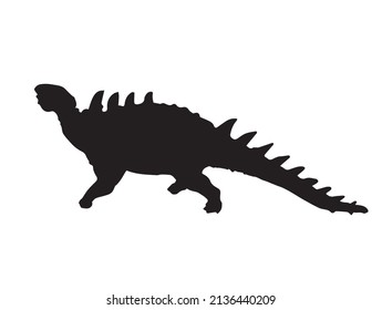 Polacanthus    , dinosaur on isolated background .