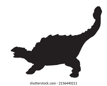 Polacanthus    , dinosaur on isolated background .