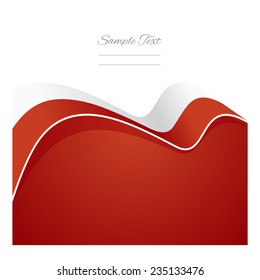 Poland abstract flag ribbon vector