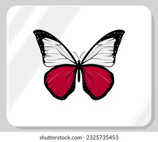 Poland Butterfly Flag Pride Icon
