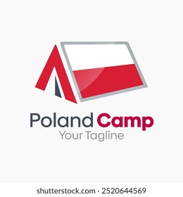 Polen Camp Logo Design-Vorlage. Gut für Unternehmen, Agentur, Gemeinschaft und Organisation