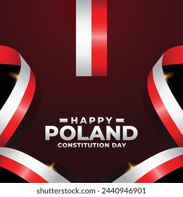 Colección de ilustración de diseño del día de la Constitución de Polonia