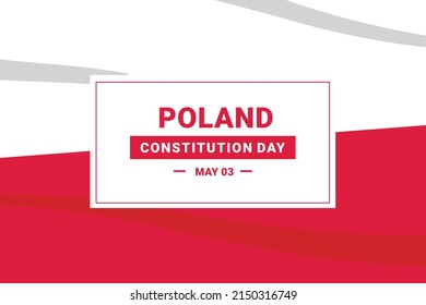 Tag der polnischen Verfassung. Vektorgrafik. Die Illustration eignet sich für Banner, Flyer, Aufkleber, Karten usw.