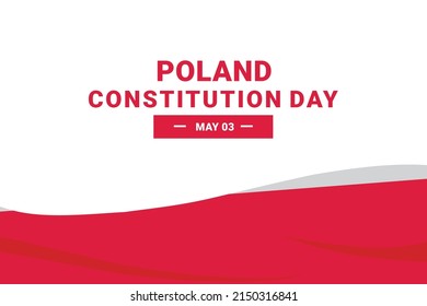 Poland Constitution Day. Vector Illustration. The illustration is suitable for banners, flyers, stickers, cards, etc.