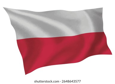 Poland country flag silk icon