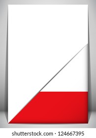 Poland Country Flag Turning Page