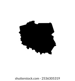 poland country map border vector icon illustration design