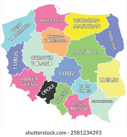 Poland Country Map Vector Design , EPS File