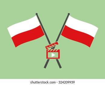 Poland Crossed Flag Emblem Movie