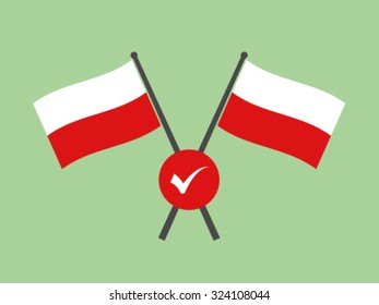Poland Crossed Flag Emblem Qualification