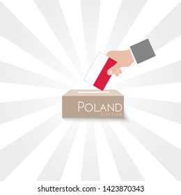 Poland Elections Vote Box Vector