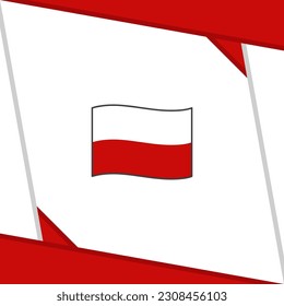 Poland Flag Abstract Background Design Template. Poland Independence Day Banner Social Media Post. Poland Independence Day
